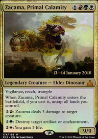 Zacama, Calamit primordiale - Prerelease Promos