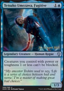 Tetsuko Umezawa, fugitive - Prerelease Promos