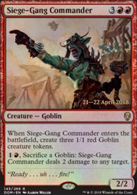 Commandant des assigeants - Prerelease Promos