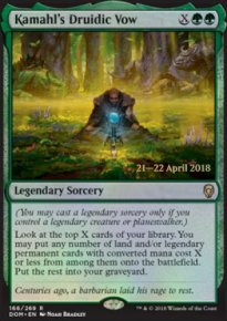 Vu druidique de Kamahl - Prerelease Promos