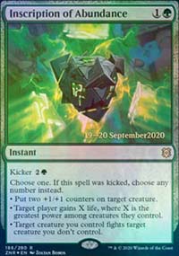 Inscription d'abondance - Prerelease Promos