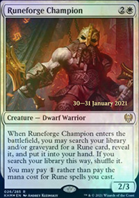 Champion de Forgerune - Prerelease Promos