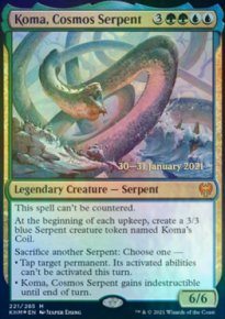 Koma, le Serpent du Cosmos - Prerelease Promos