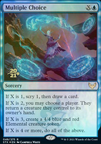 Choix multiple - Prerelease Promos