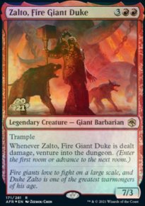 Zalto, duc des gants du feu - Prerelease Promos