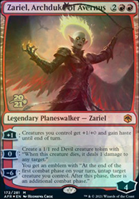 Zariel, archiduchesse d'Averne - Prerelease Promos