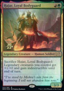 Hajar, garde du corps loyal - Prerelease Promos