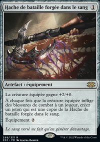 Hache de bataille forge dans le sang - 