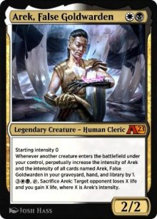 Arek, False Goldwarden - Alchemy: Exclusive Cards