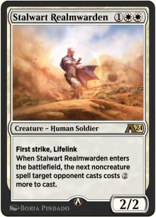 Stalwart Realmwarden - Alchemy: Exclusive Cards