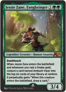 Jessie Zane, Fangbringer - Alchemy: Exclusive Cards