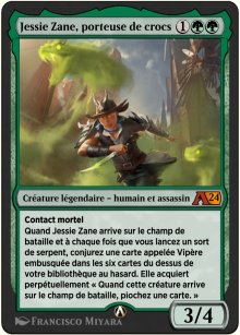 Jessie Zane, porteuse de crocs - Alchemy: Exclusive Cards