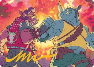 Bebop et Rocksteady - Illustration - Teenage Mutant Ninja Turtle - Art Series