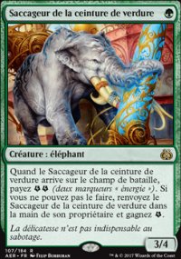 Saccageur de la ceinture de verdure - 