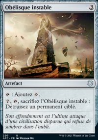 Oblisque instable - 