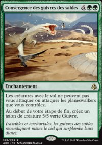 Convergence des guivres des sables - 