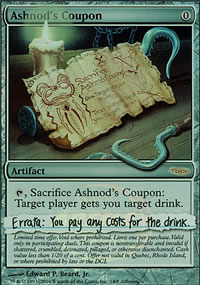 Coupon d'Ashnod - Arena Promos