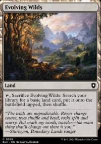 Evolving Wilds - Bloomburrow Commander Decks