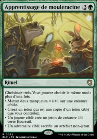 Apprentissage de mouleracine - Bloomburrow Commander Decks