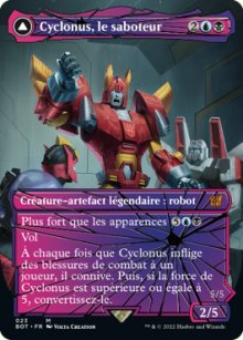 Cyclonus, le saboteur<br>Cyclonus, combattant cybertronien