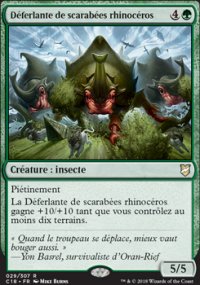 Dferlante de scarabes rhinocros - 