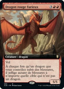 Dragon rouge furieux - 