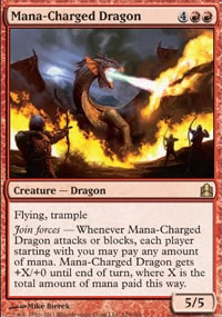 Dragon charg au mana - MTG Commander