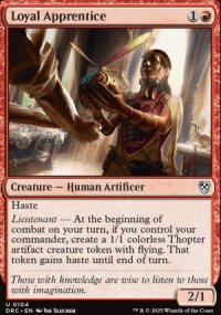 Loyal Apprentice - Aetherdrift Commander Decks