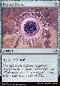 Orzhov Signet - Aetherdrift Commander Decks