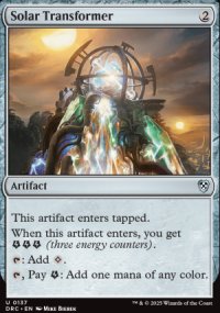 Solar Transformer - Aetherdrift Commander Decks