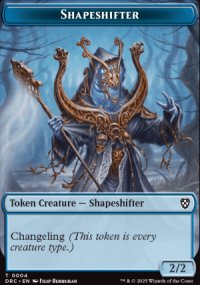 Shapeshifter Token - Aetherdrift Commander Decks