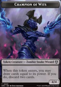 Champion of Wits Token - Aetherdrift Commander Decks