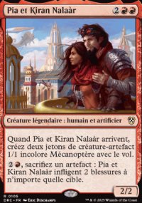 Pia et Kiran Nalar - Aetherdrift Commander Decks