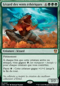 Lzard des vents thriques - Aetherdrift Commander Decks