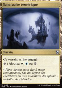 Sanctuaire sotrique - Aetherdrift Commander Decks