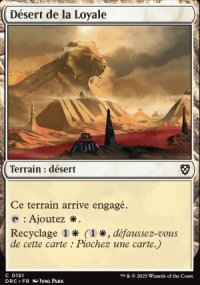 Dsert de la Loyale - Aetherdrift Commander Decks