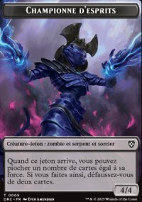 Jeton Championne d'esprits - Aetherdrift Commander Decks