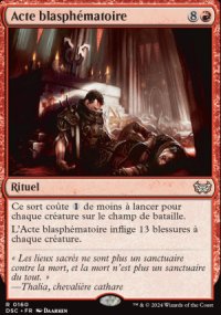 Acte blasphmatoire - Duskmourn House of Horrors: Commander Decks