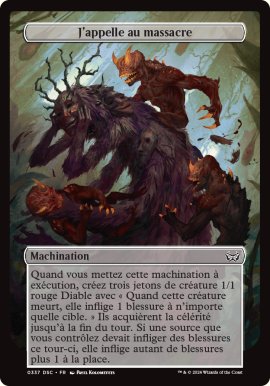 J'appelle au massacre - Duskmourn House of Horrors: Commander Decks