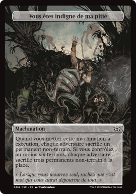 Vous tes indigne de ma piti - Duskmourn House of Horrors: Commander Decks