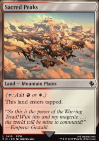 Sacred Peaks - Final Fantasy Commander Decks