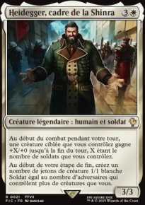 Heidegger, cadre de la Shinra - Final Fantasy Commander Decks