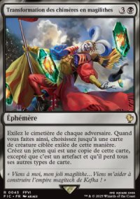 Transformation des chimères en magilithes - Final Fantasy Commander Decks