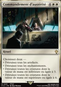 Commandement d'austérité - Final Fantasy Commander Decks