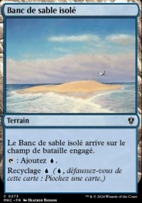 Banc de sable isol - 