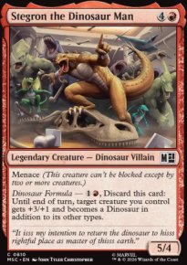 Stegron the Dinosaur Man - Marvel Super Heroes Commander Decks