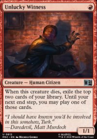 Unlucky Witness - Marvel Super Heroes Commander Decks