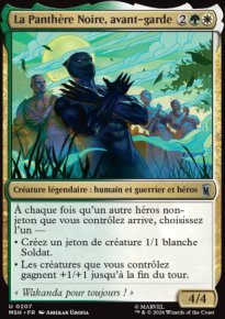 La Panth�re Noire, avant-garde - Marvel Super Heroes