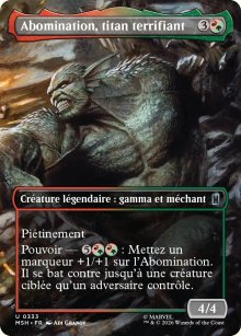 Abomination, titan terrifiant - Marvel Super Heroes