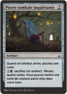 Pierre tombale inquitante - Through the Omenpaths